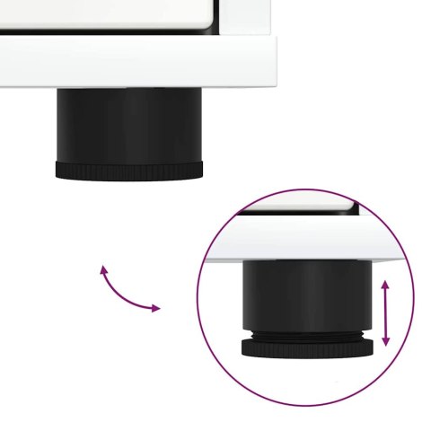 SZAFKA DO PRZECHOWYWANIA BIAŁY 40X48X57CM