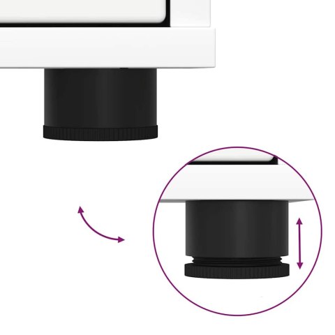 SZAFKA DO PRZECHOWYWANIA BIAŁY 60X48X57CM