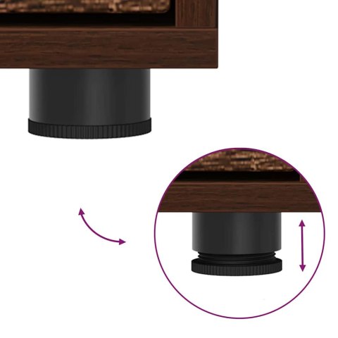 SZAFKA DO PRZECHOWYWANIA BRĄZOWY DĄB 40X 48X 57CM