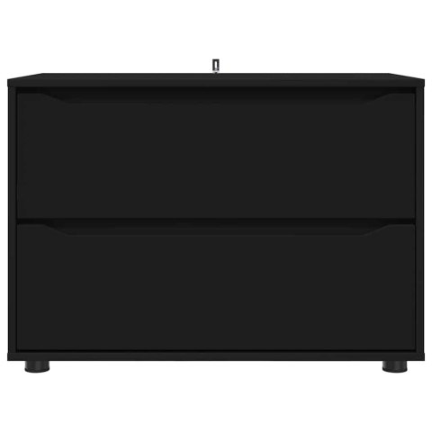 SZAFKA DO PRZECHOWYWANIA CZARNY 80X48X57CM