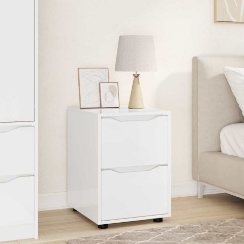 SZAFKA DO PRZECHOWYWANIA POŁYSK BIAŁY 40X48X57CM