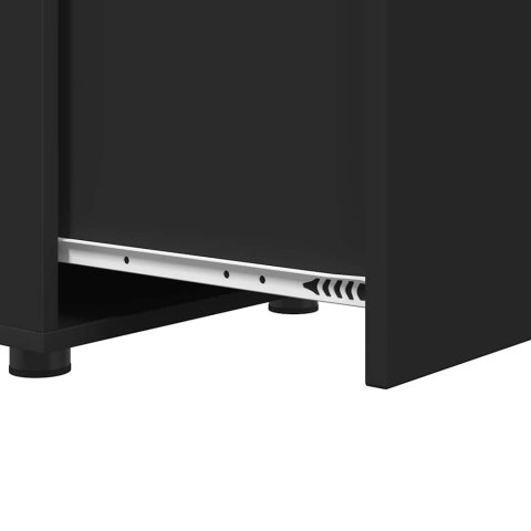 SZAFKA ŁAZIENKOWA CZARNY 40,5X40X44CM