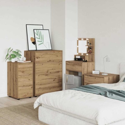 SZAFKA DO PRZECHOWYWANIA DĄB RZEMIEŚLNICZY 40X48X81CM