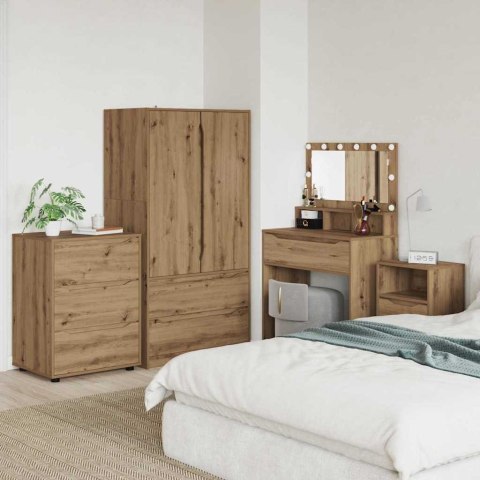 SZAFKA DO PRZECHOWYWANIA DĄB RZEMIEŚLNICZY 60X48X81CM