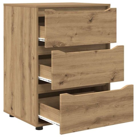 SZAFKA DO PRZECHOWYWANIA DĄB RZEMIEŚLNICZY 60X48X81CM