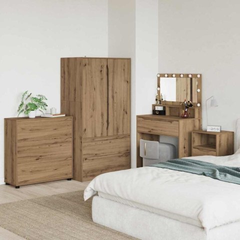 SZAFKA DO PRZECHOWYWANIA DĄB RZEMIEŚLNICZY 80X31X81CM