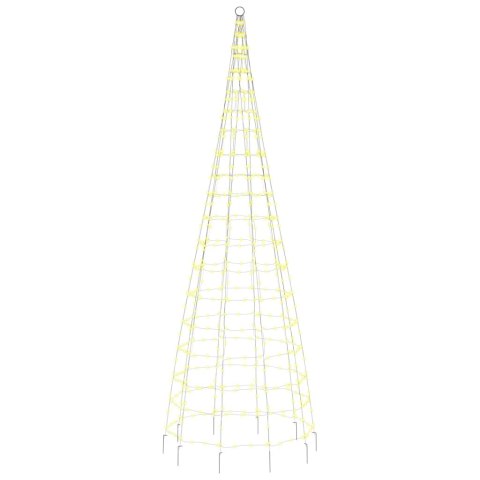 CHOINKA ŚWIĄTECZNA LED NA MASZCIE FLAGOWYM 550 DIOD LED CIEPŁA BIEL 300CM