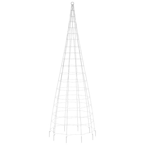 CHOINKA ŚWIĄTECZNA LED NA MASZCIE FLAGOWYM 550 DIOD LED CIEPŁA BIEL 300CM