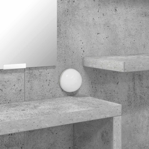 TOALETKI DO SYPIALNI Z PÓŁKĄ BETONOWY SZARY 80X39,6X135CM