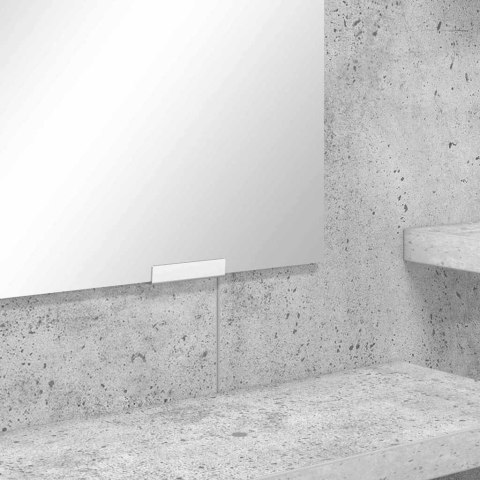 TOALETKI DO SYPIALNI Z PÓŁKĄ BETONOWY SZARY 80X39,6X135CM