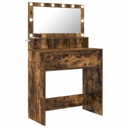 VidaXL Toaletki do sypialni z szufladą Dąb wędzony 80 x 39,6 x 135 cm