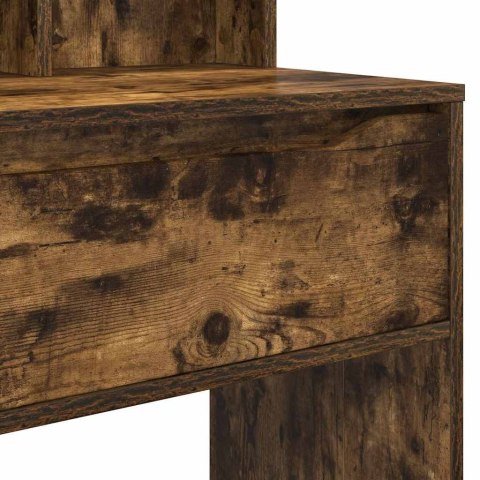 VidaXL Toaletki do sypialni z szufladą Dąb wędzony 80 x 39,6 x 135 cm