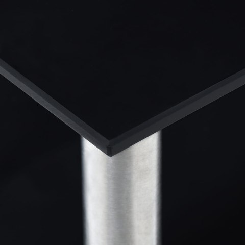 PÓŁKA KUCHENNA CZARNE HARTOWANE SZKŁO 45X16X26CM