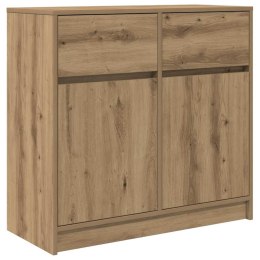 KOMODA Z SZUFLADĄ ARTISAN OAK 80X34X76CM DREWNO KLEJONE