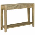 KONSOLA NATURALNA SZAROŚĆ 110X30X80CM DREWNO Z MANGO