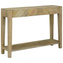 KONSOLA NATURALNA SZAROŚĆ 110X30X80CM DREWNO Z MANGO