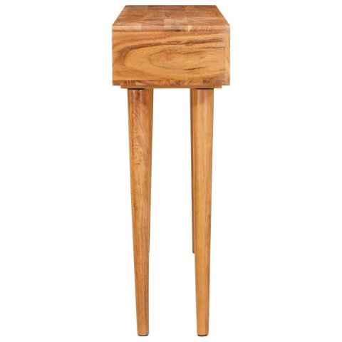 KONSOLA Z SZUFLADĄ BRĄZOWY 110X30X80CM LITE DREWNO AKACJI