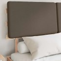 VidaXL Ramka łóżka z tapicerowanym wezgłowiem Ciemnoszary 150 x 200 cm