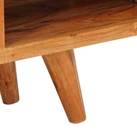 SZAFKA POD TELEWIZOR Z PÓŁKĄ BRĄZOWY 110X30X40CM