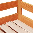 VidaXL Łóżko dzienne rozsuwane, z szufladami, woskowy brąz, 80x200 cm