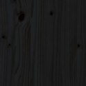 WEZGŁOWIE ŁÓŻKA CZARNE 96X4X100CM DREWNO SOSNOWE
