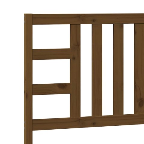 WEZGŁOWIE ŁÓŻKA MIODOWY BRĄZ 96X4X100CM DREWNO SOSNOWE