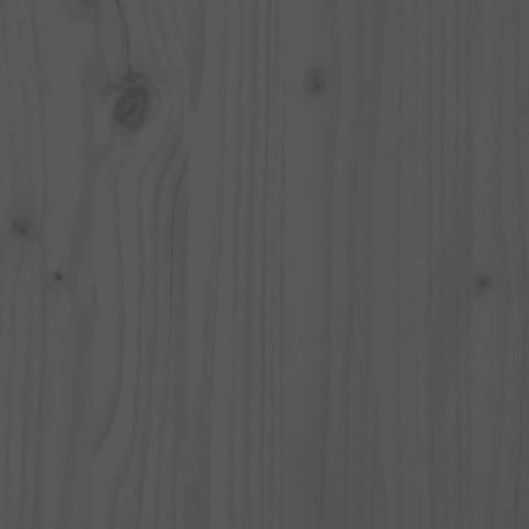 WEZGŁOWIE ŁÓŻKA SZARE 146X4X100CM DREWNO SOSNOWE