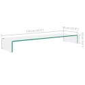 PODSTAWKA POD MONITOR / TELEWIZOR SZKLANA 110X30X13CM