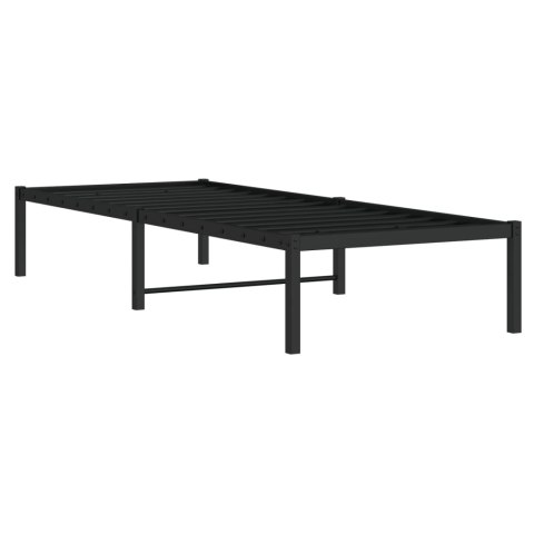 METALOWA RAMA ŁÓŻKA CZARNA 75X190CM