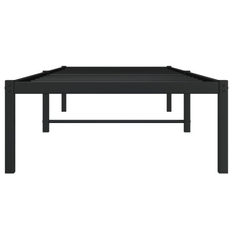 METALOWA RAMA ŁÓŻKA CZARNA 75X190CM