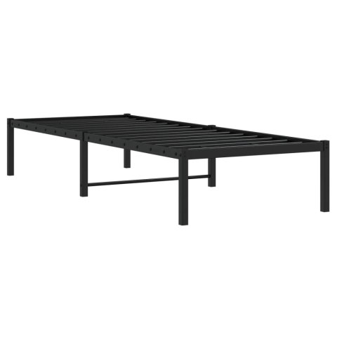METALOWA RAMA ŁÓŻKA CZARNA 75X190CM