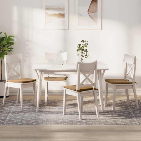 PODUSZKI NA SIEDZISKA 4 SZT. BRĄZOWY 40X40X3CM AKSAMIT