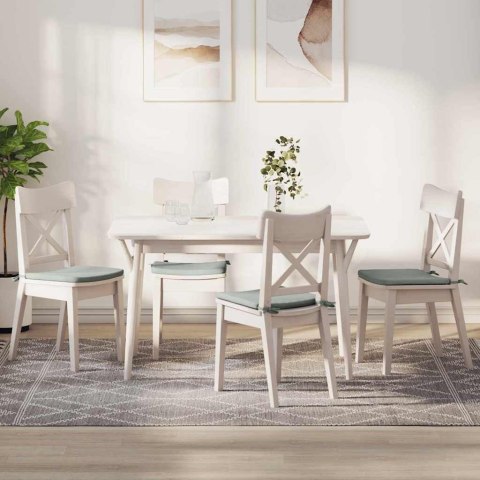 PODUSZKI NA SIEDZISKA 4 SZT. JASNOSZARY 40X40X3CM AKSAMIT