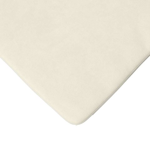 PODUSZKI NA SIEDZISKA 4 SZT. KREMOWY 40X40X3CM AKSAMIT