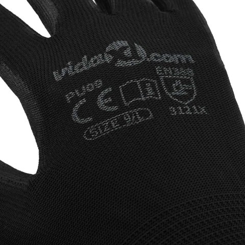 RĘKAWICE ROBOCZE 24 PCS CZARNY 9 / L POLIESTER