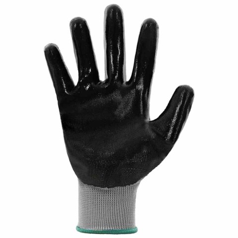 RĘKAWICE ROBOCZE 24 PCS SZARY I CZARNY 11 /XXL POLIESTER