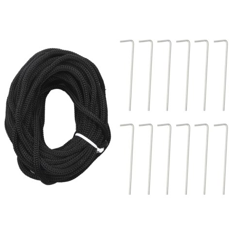 VidaXL Choinka świąteczna LED na maszcie flagowym 1534 diody LED Ciepła biel 500 cm