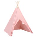 NAMIOT DZIECIĘCY TIPI Z TORBĄ PEACH SKIN RÓŻ 120X120X150CM