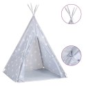 NAMIOT TIPI DLA DZIECI TORBA POLIESTER SZARY 115X115X160CM