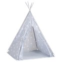 NAMIOT TIPI DLA DZIECI TORBA POLIESTER SZARY 115X115X160CM