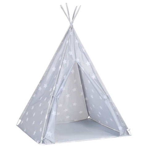 NAMIOT TIPI DLA DZIECI TORBA POLIESTER SZARY 115X115X160CM