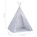 NAMIOT TIPI DLA DZIECI TORBA POLIESTER SZARY 115X115X160CM