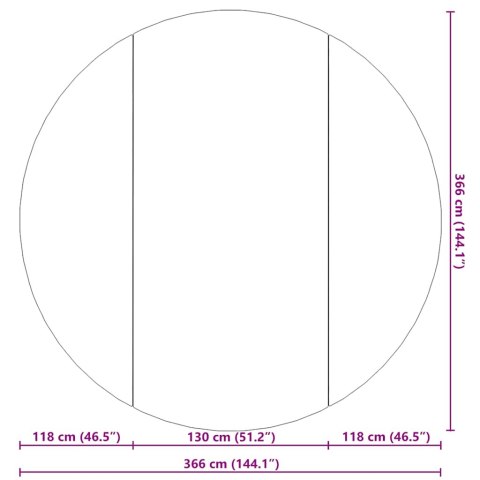 MATA POD BASEN JASNOSZARA Ø366CM GEOWŁÓKNINA POLIESTROWA