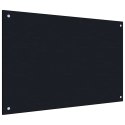 BACKSPLASHE DO KUCHNI 2 PCS CZARNY 90X50CM SZKŁO HARTOWANE
