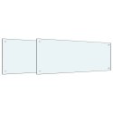 PRZÓD KUCHENNY 2 PCS BIAŁY 100X40CM SZKŁO HARTOWANE