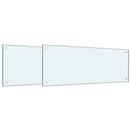 PRZÓD KUCHENNY 2 PCS BIAŁY 100X40CM SZKŁO HARTOWANE