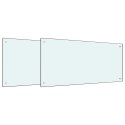 PRZÓD KUCHENNY 2 PCS BIAŁY 100X50CM SZKŁO HARTOWANE