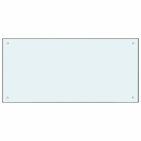 PRZÓD KUCHENNY 2 PCS BIAŁY 100X50CM SZKŁO HARTOWANE