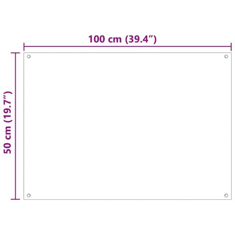 PRZÓD KUCHENNY 2 PCS BIAŁY 100X50CM SZKŁO HARTOWANE