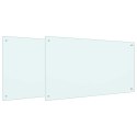 PRZÓD KUCHENNY 2 PCS BIAŁY 100X60CM SZKŁO HARTOWANE